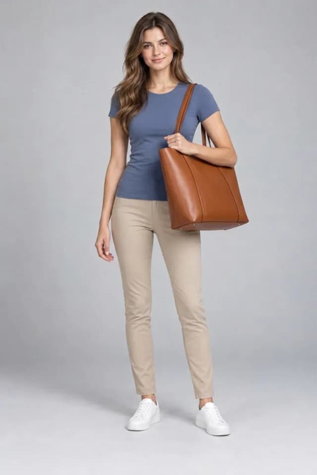 Anprobe-Ergebnis von Aynada für „Structured Leather Tote“