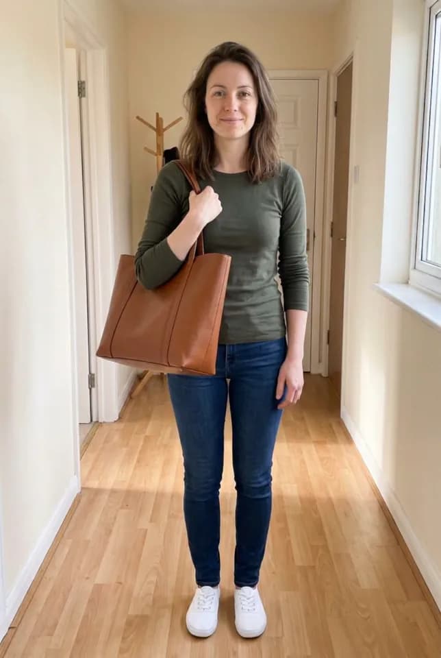 Anprobe-Ergebnis von Aynada für „Structured Leather Tote“