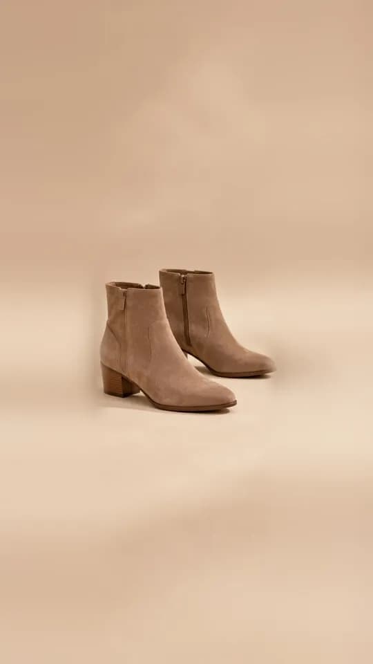 Product image: Taupe Suede Ankle Boots